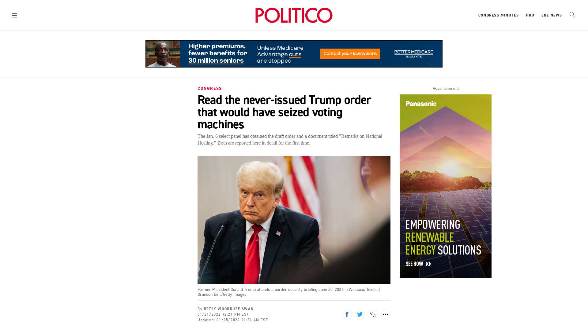 Read the never-issued Trump order that would have seized voting machines - POLITICO