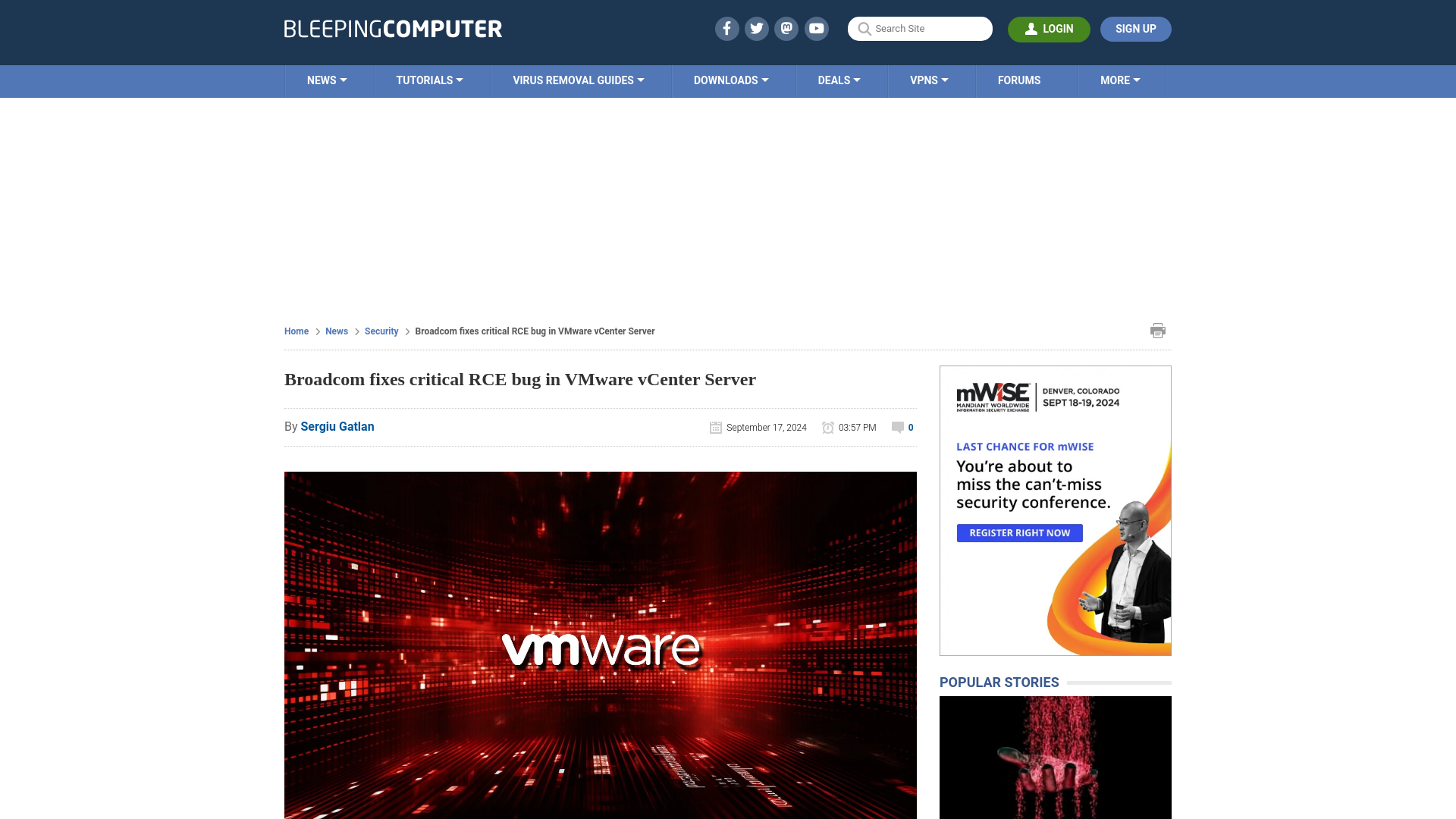 Broadcom fixes critical RCE bug in VMware vCenter Server