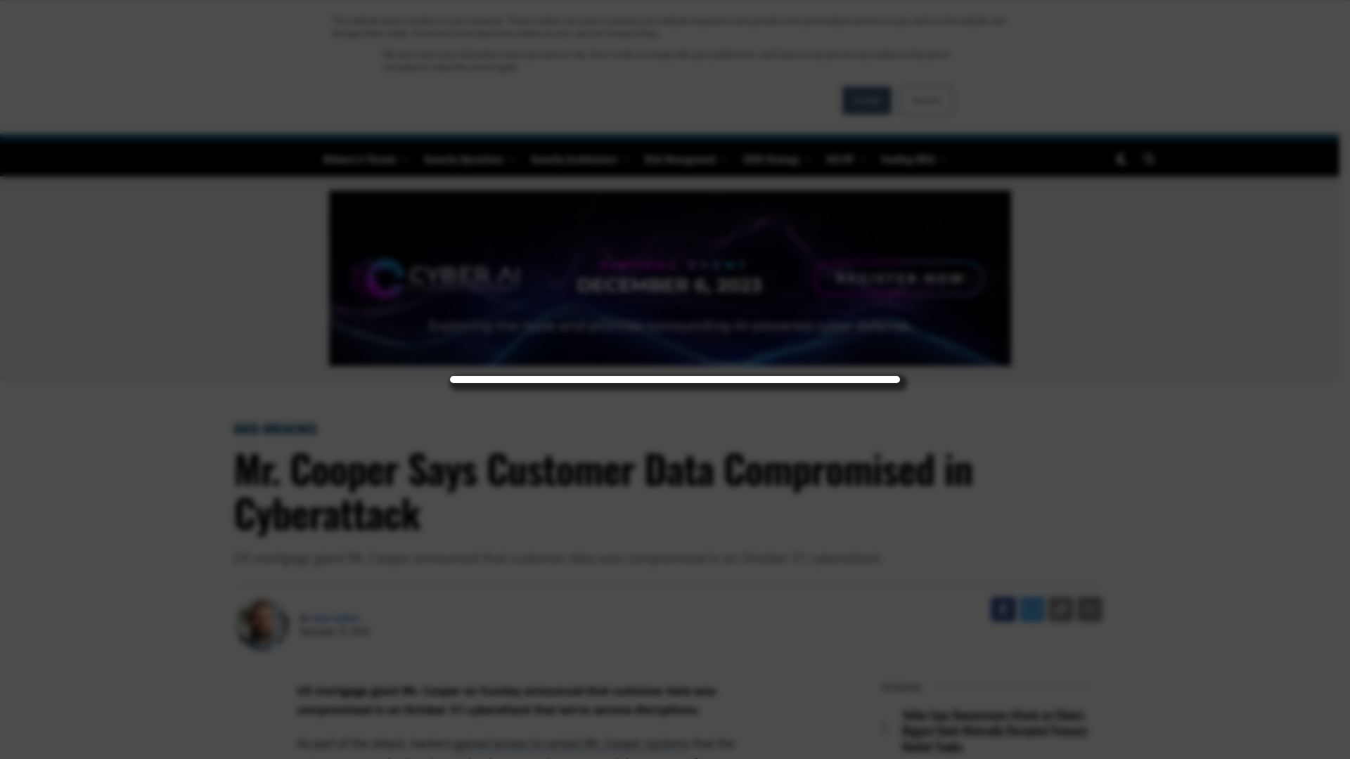 Mr. Cooper Says Customer Data Compromised in Cyberattack - SecurityWeek