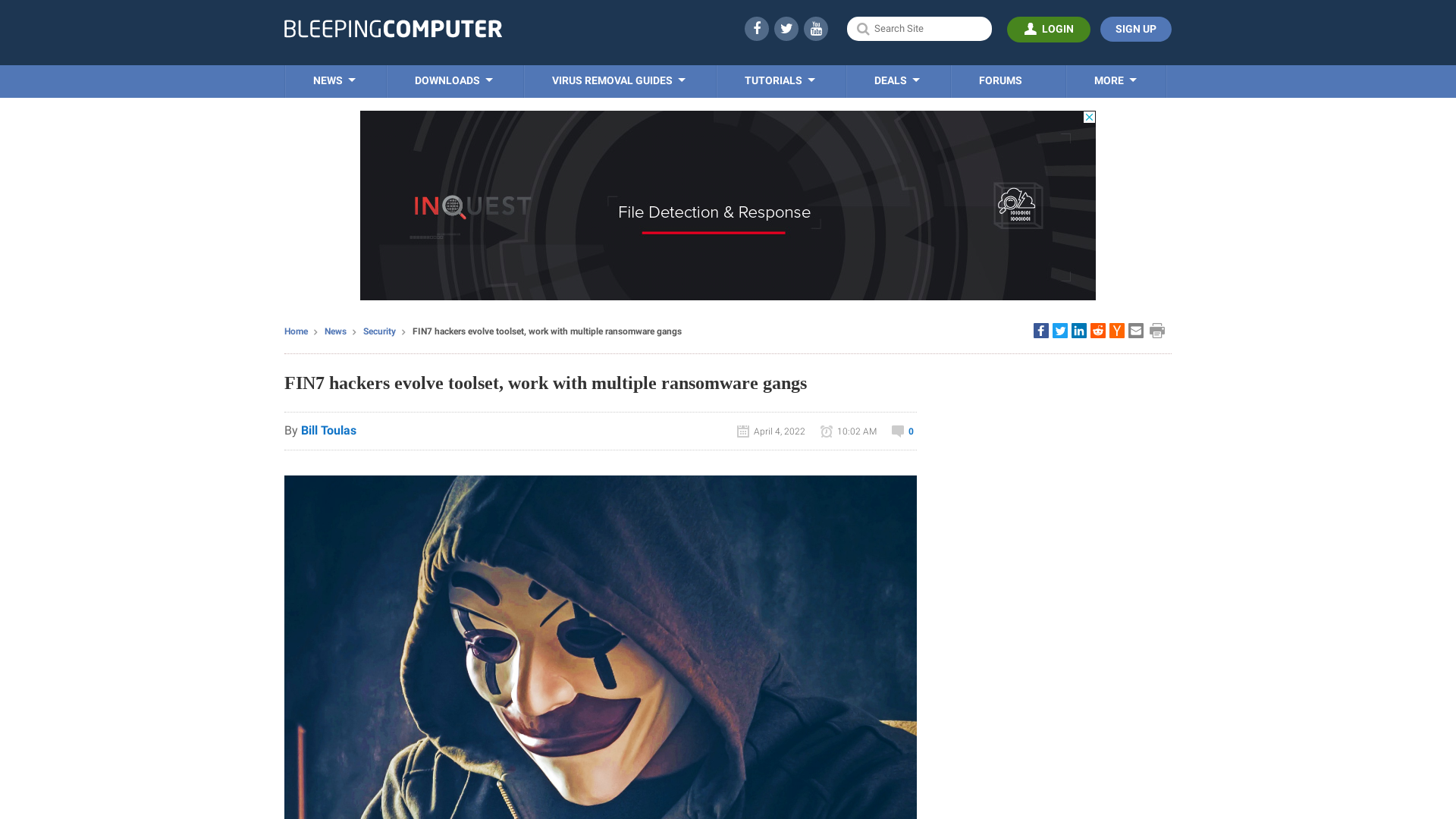 FIN7 hackers evolve toolset, work with multiple ransomware gangs