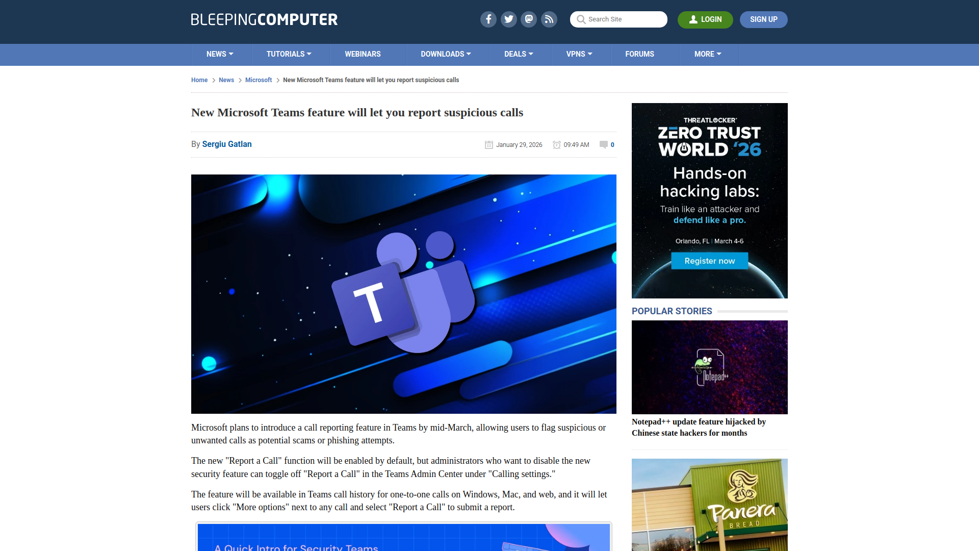 New Microsoft Teams feature will let you report suspicious calls