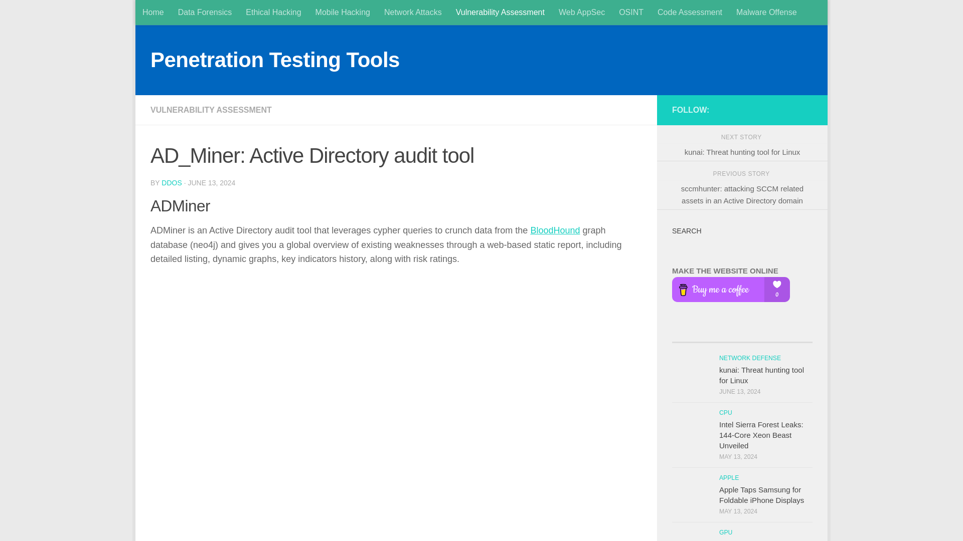 AD_Miner: Active Directory audit tool