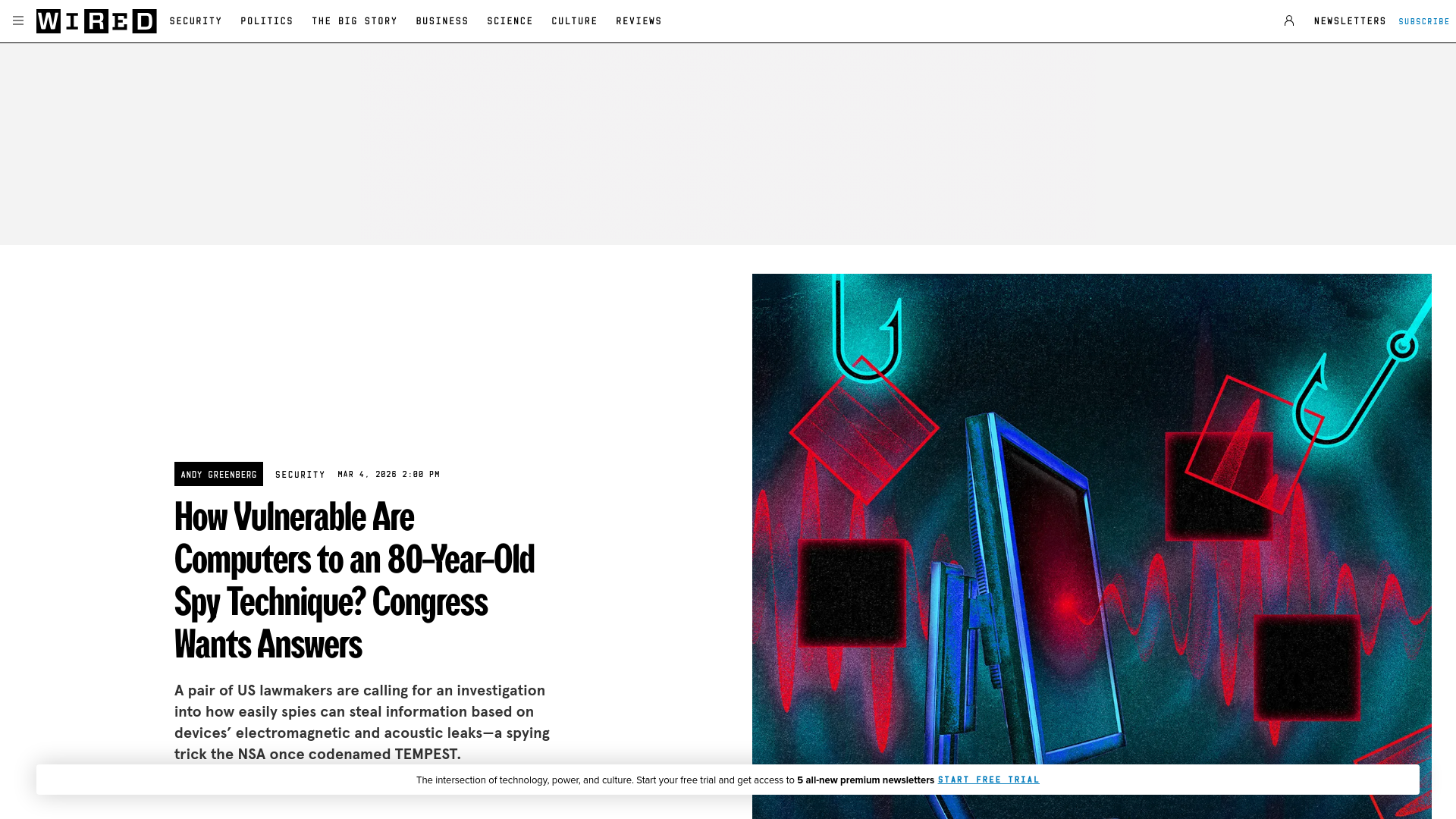 How Vulnerable Are Computers to an 80-Year-Old Spy Technique? Congress Wants Answers | WIRED