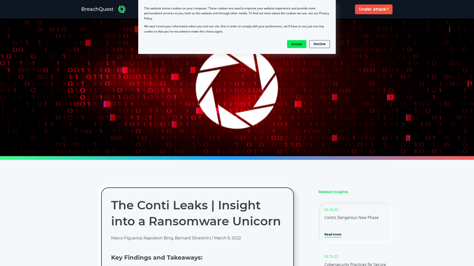 The Conti Leaks - Insight into a Ransomware Unicorn | BreachQuest
