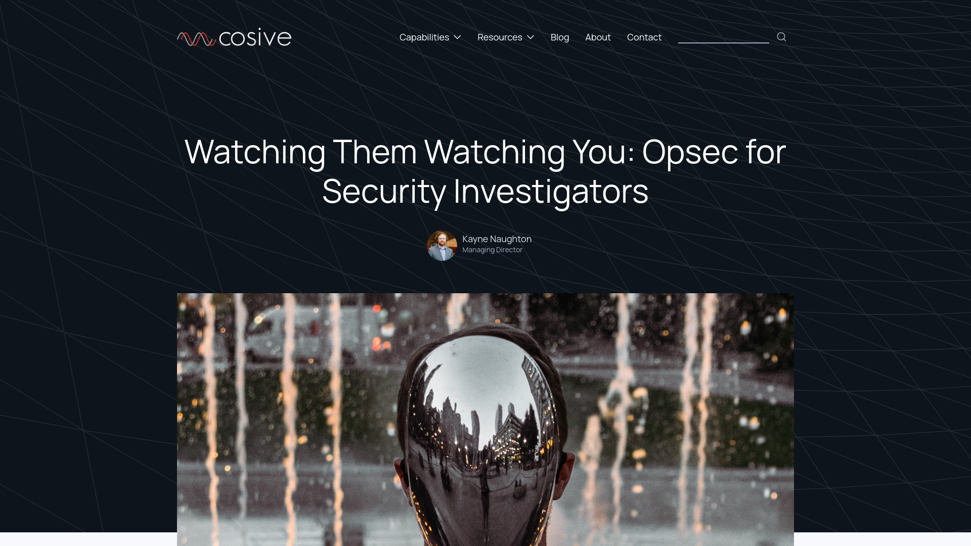 Watching Them Watching You: Opsec for Security Investigators — Cosive