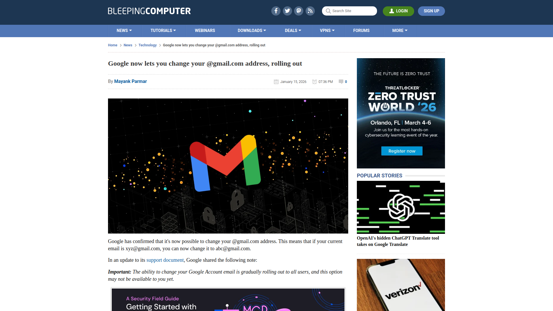 Google now lets you change your @gmail.com address, rolling out