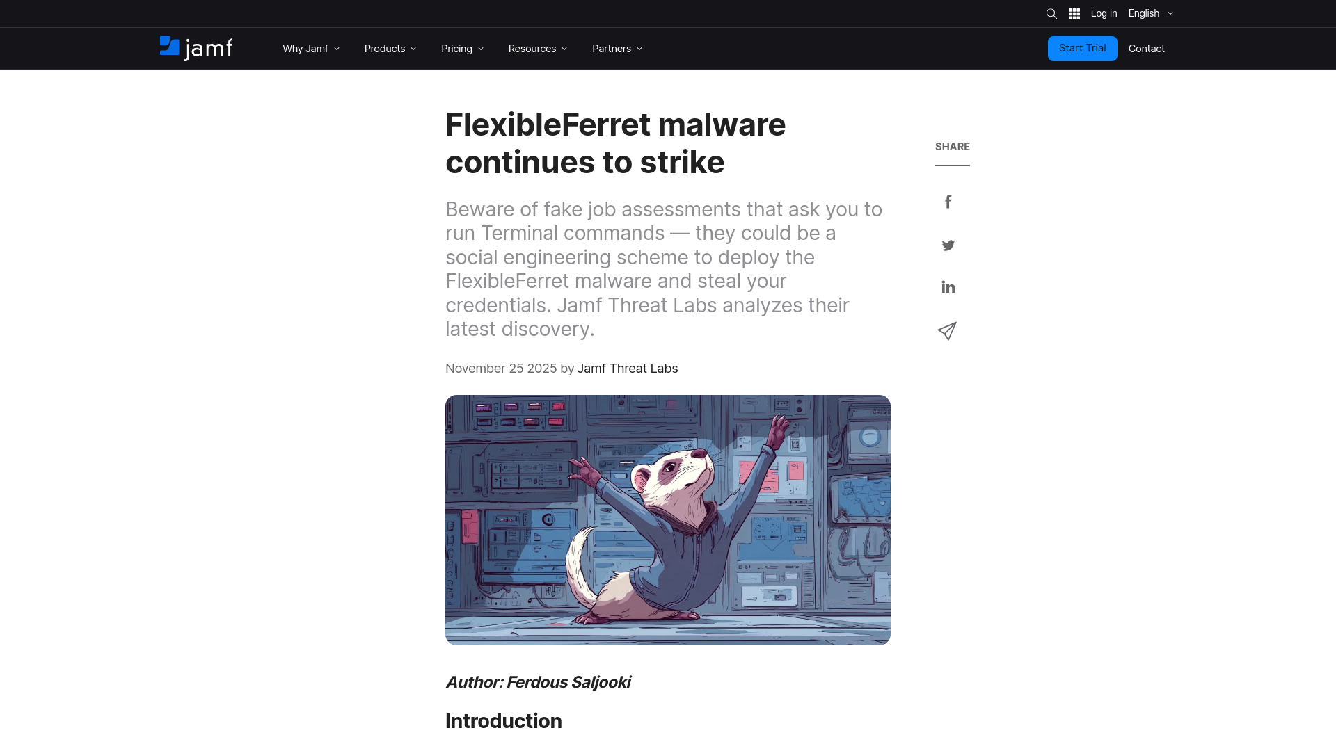 FlexibleFerret: macOS Malware Deploys in Fake Job Scams