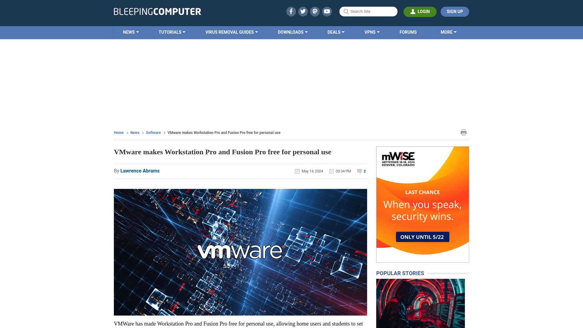 VMware makes Workstation Pro and Fusion Pro free for personal use