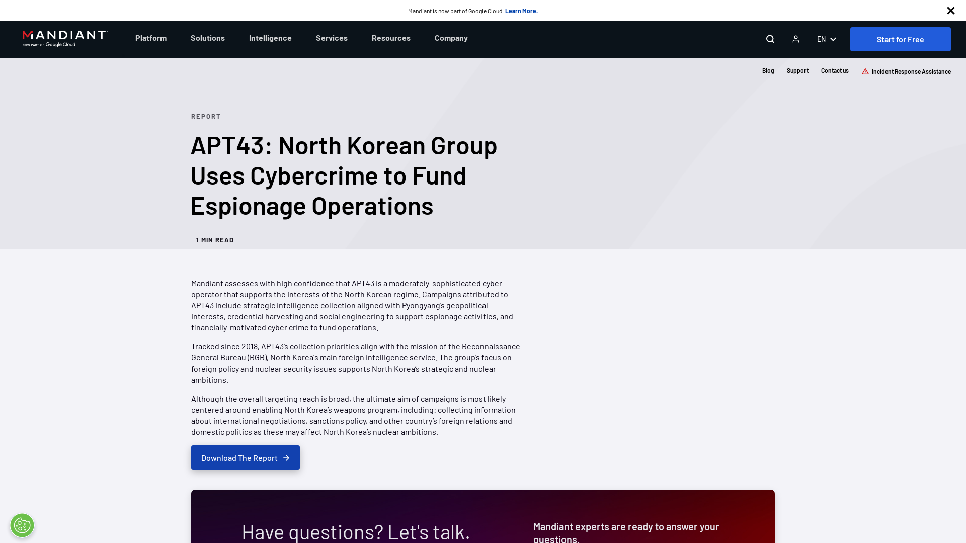 APT43: North Korean Group Uses Cybercrime to Fund Espionage Operations | Mandiant