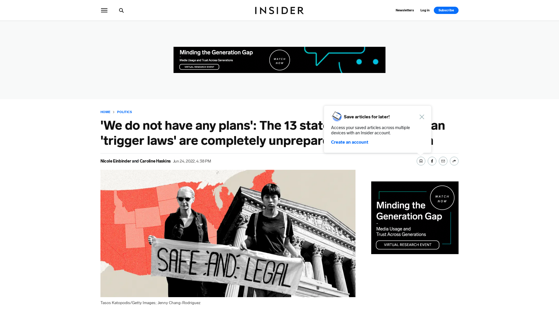 13 'Trigger Law' States Failed to Plan for the End of Roe V. Wade