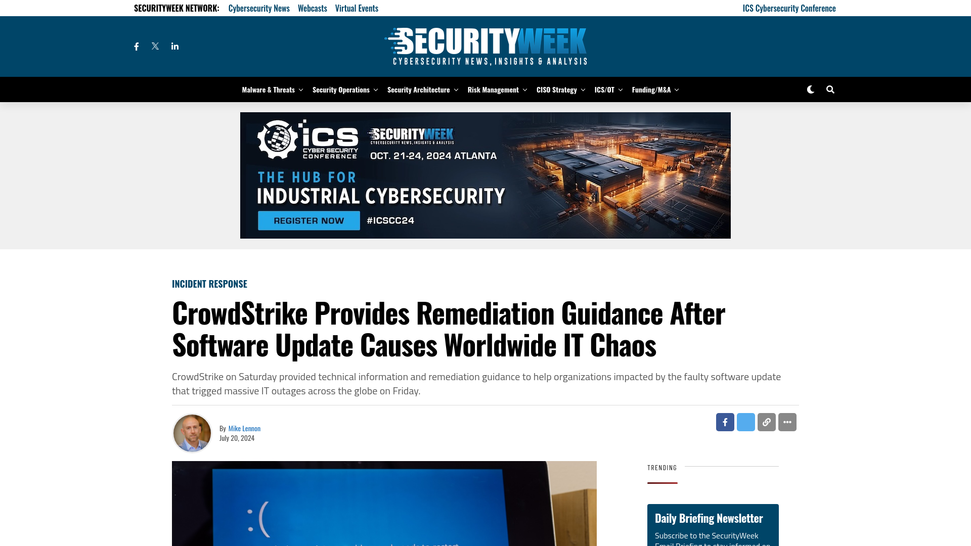 CrowdStrike Provides Remediation Guidance After Software Update Causes Worldwide IT Chaos - SecurityWeek