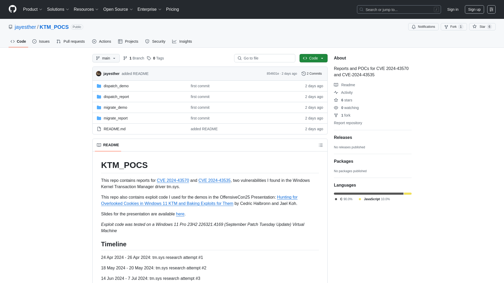 GitHub - jayesther/KTM_POCS: Reports and POCs for CVE 2024-43570 and CVE-2024-43535