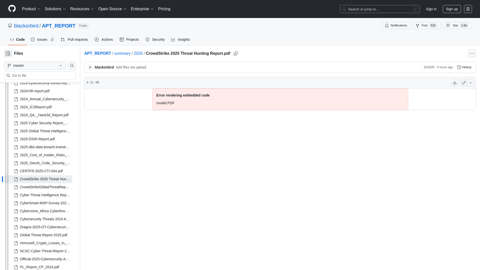 APT_REPORT/summary/2025/CrowdStrike 2025 Threat Hunting Report.pdf at master · blackorbird/APT_REPORT · GitHub