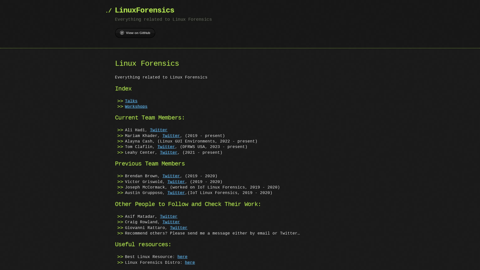 Linux Forensics | LinuxForensics