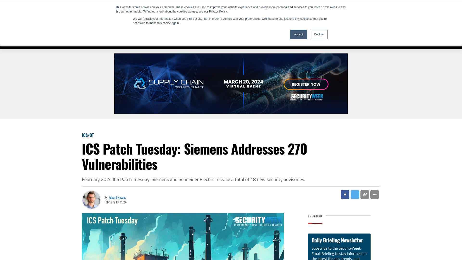 ICS Patch Tuesday: Siemens Addresses 270 Vulnerabilities - SecurityWeek