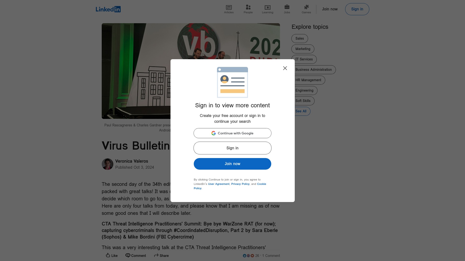 Virus Bulletin 2024 - Day II