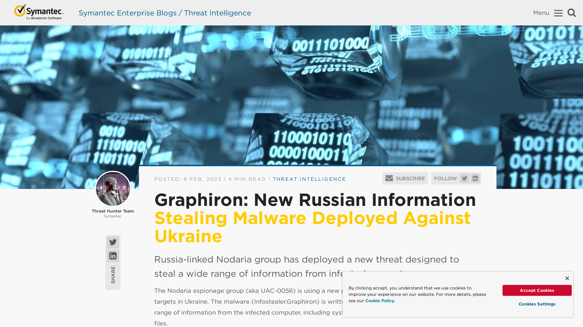 Graphiron: New Russian Information Stealing Malware Deployed Against Ukraine | Symantec Enterprise Blogs