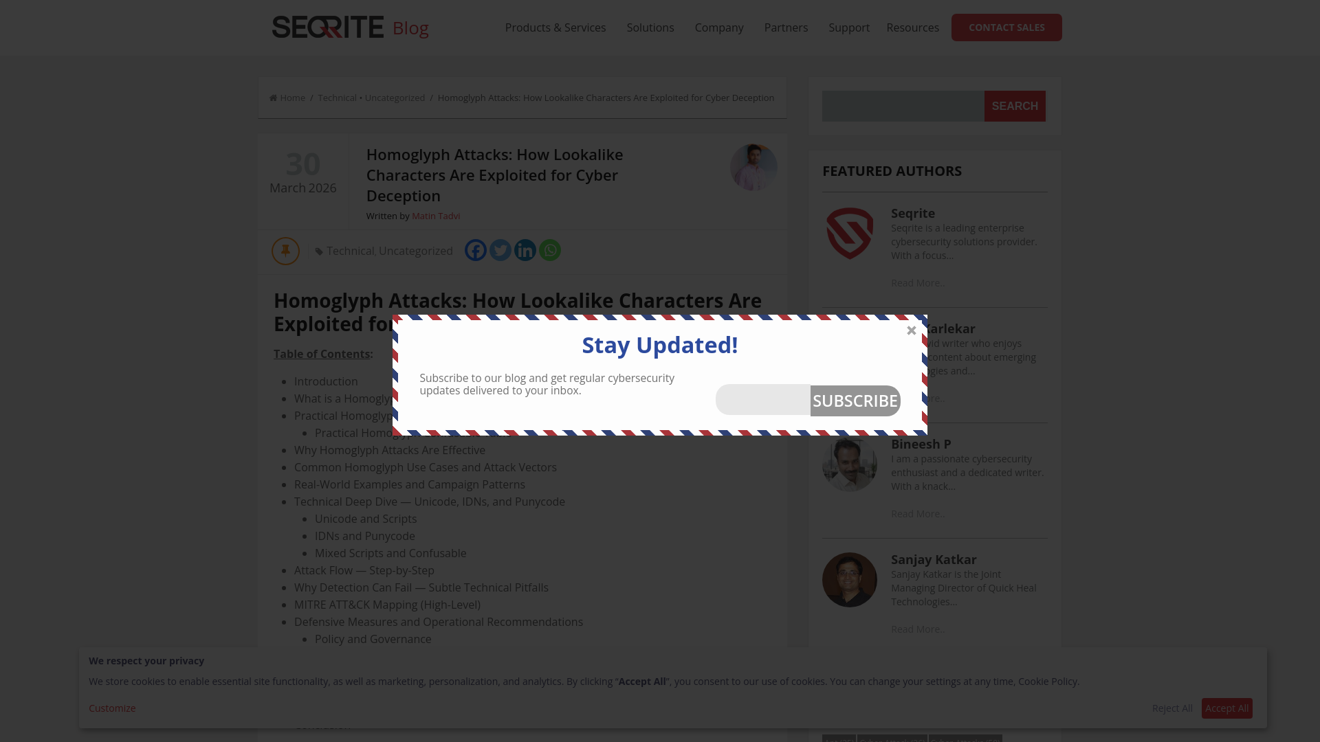 Homoglyph Attacks: How Lookalike Characters Fuel Cyber Deception