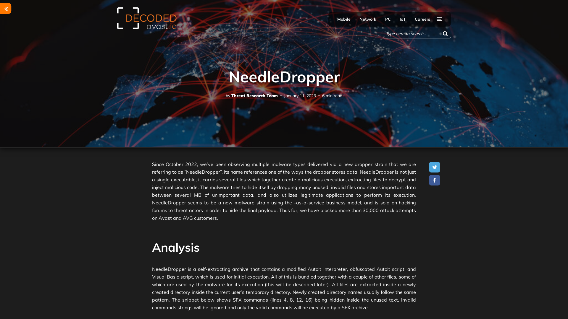 NeedleDropper - Avast Threat Labs