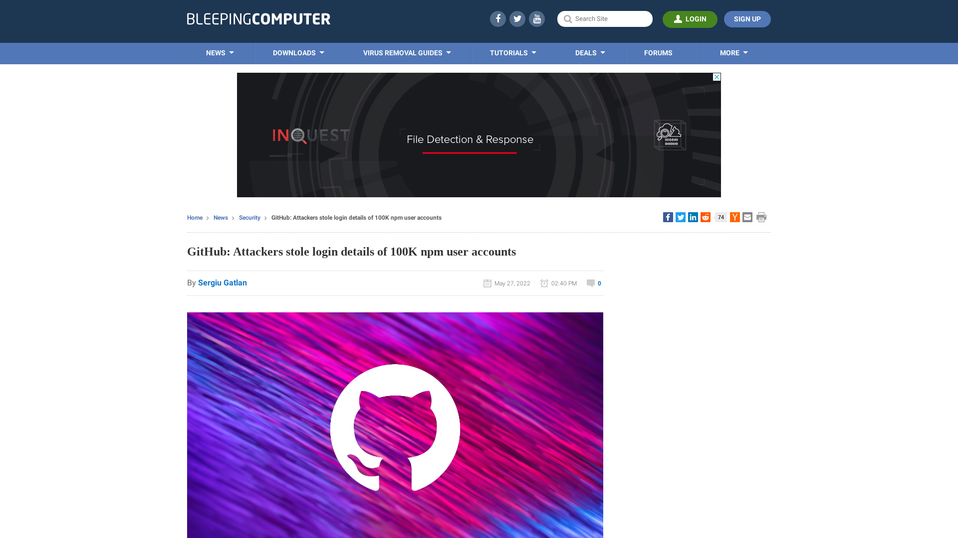 GitHub: Attackers stole login details of 100K npm user accounts