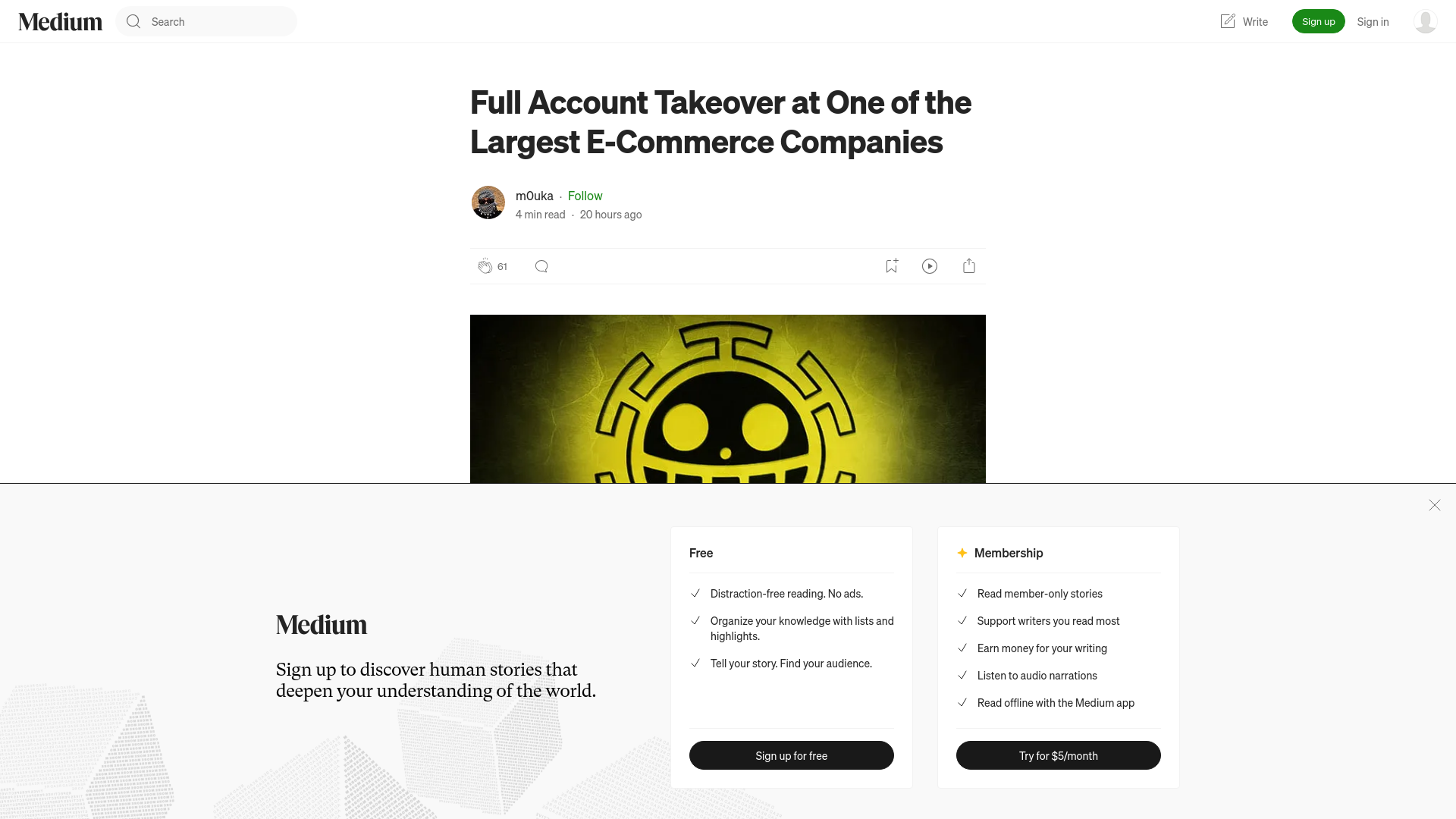 Full Account Takeover at One of the Largest E-Commerce Companies | by m0uka | Oct, 2024 | Medium