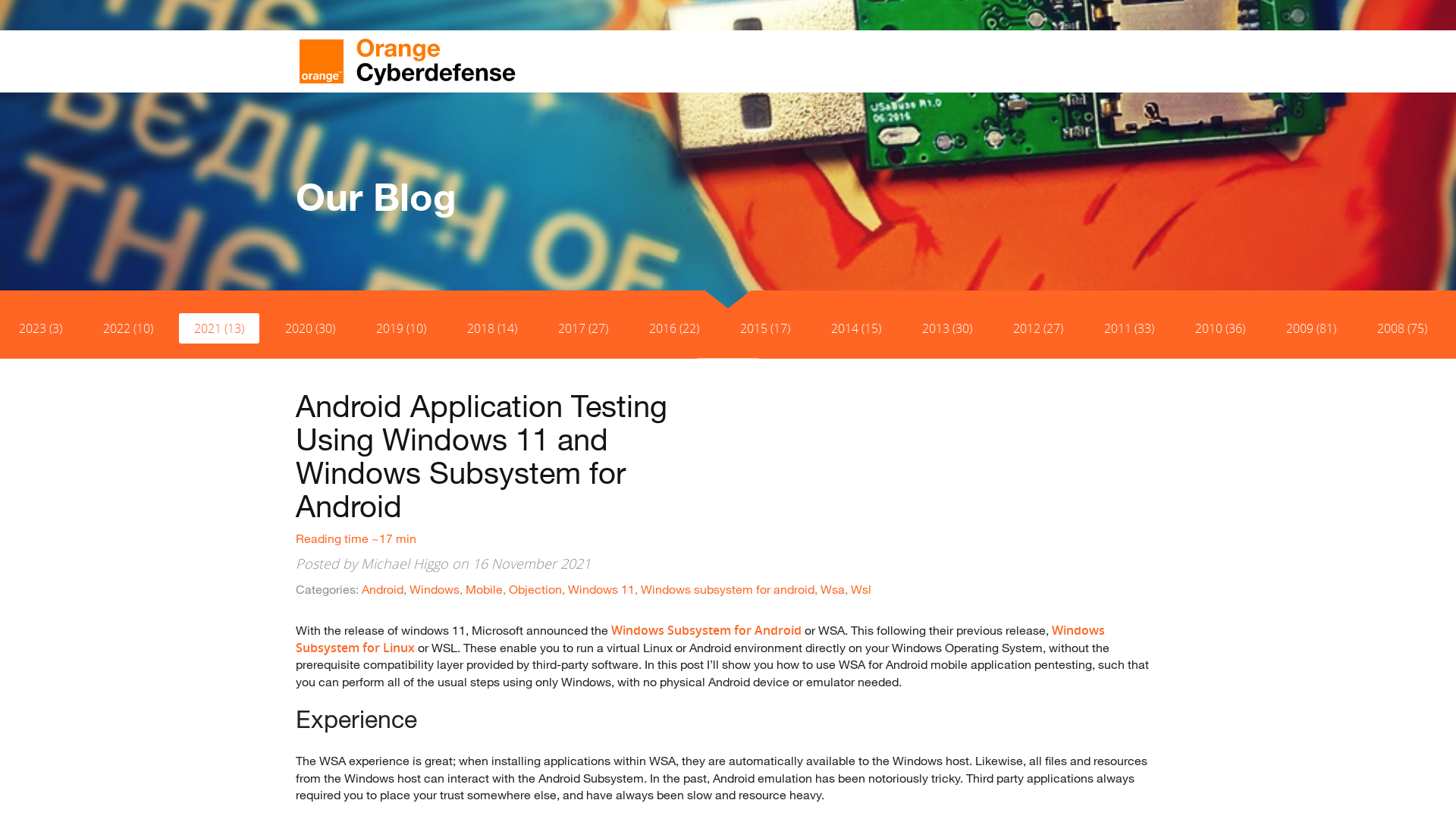 SensePost | Android application testing using windows 11 and windows subsystem for android