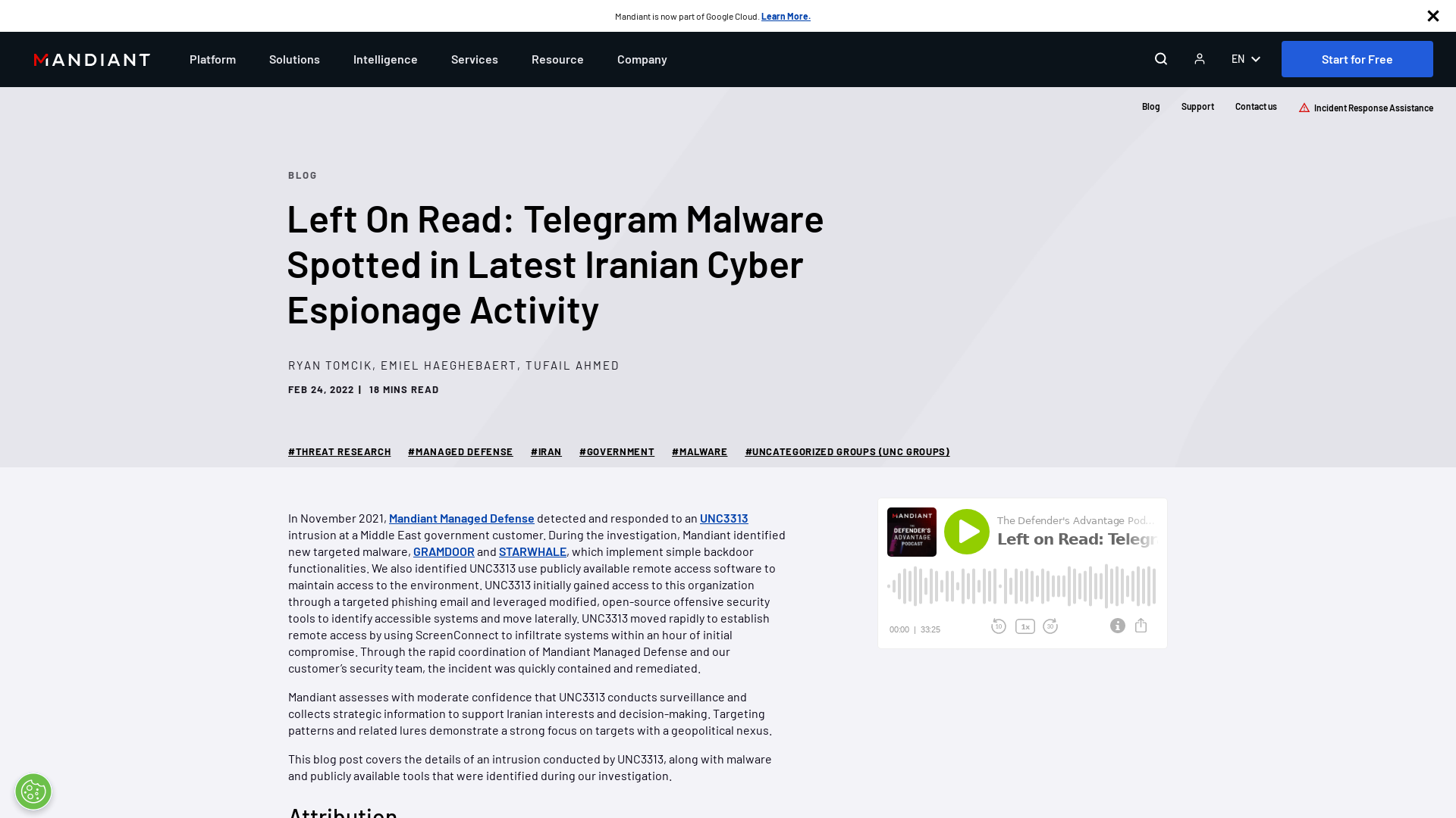 Left On Read: Telegram Malware Spotted in Latest Iranian Cyber Espionage Activity | Mandiant