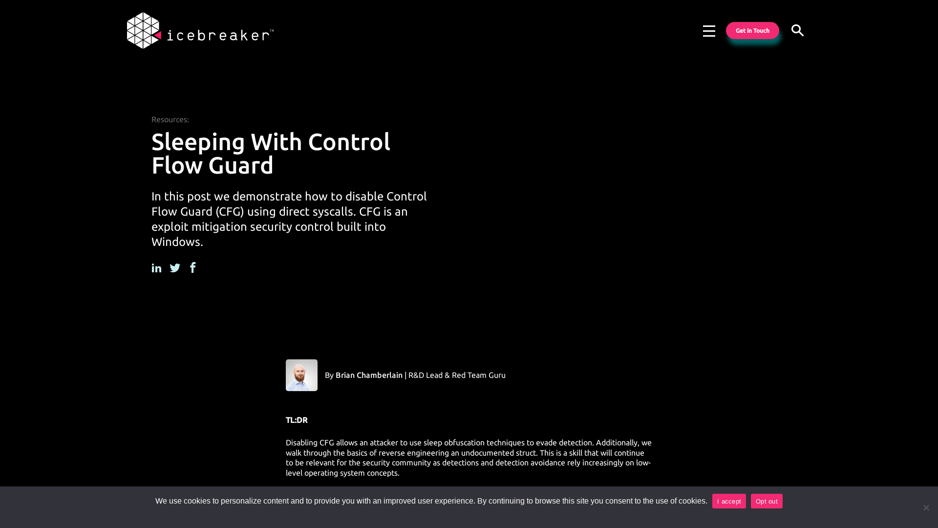 Sleeping With Control Flow Guard - Icebreaker