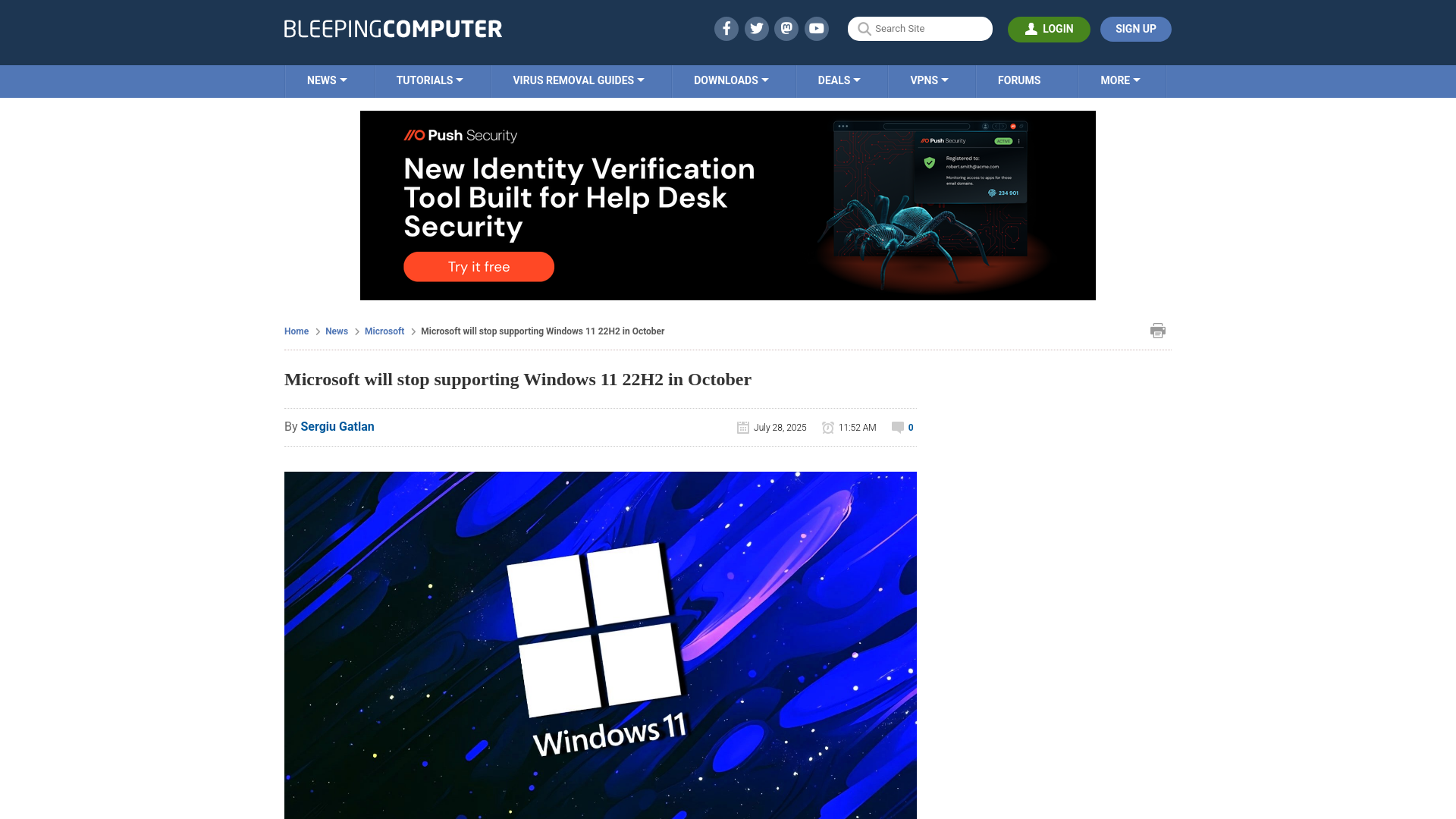Microsoft will stop supporting Windows 11 22H2 in October