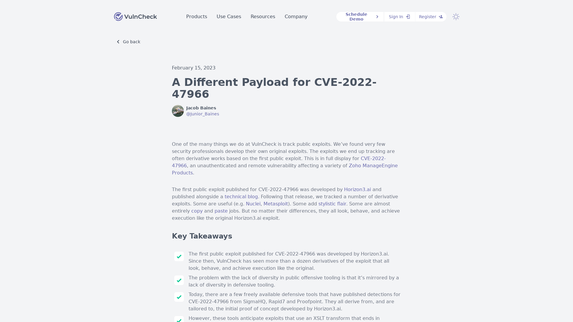 A Different Payload for CVE-2022-47966 - Blog - VulnCheck