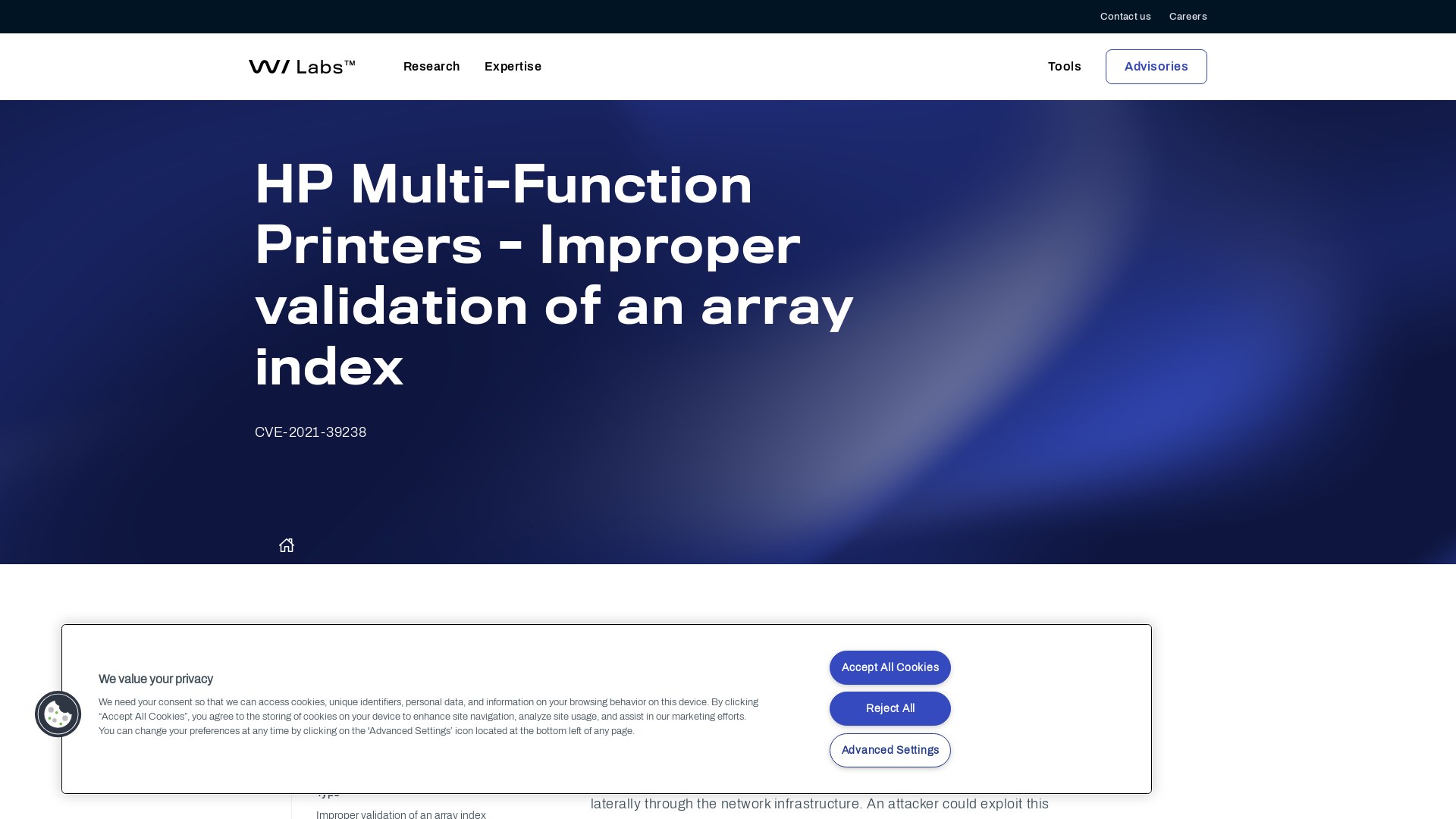 HP Multi-Function Printers - Improper validation of an array index | WithSecure™ Labs