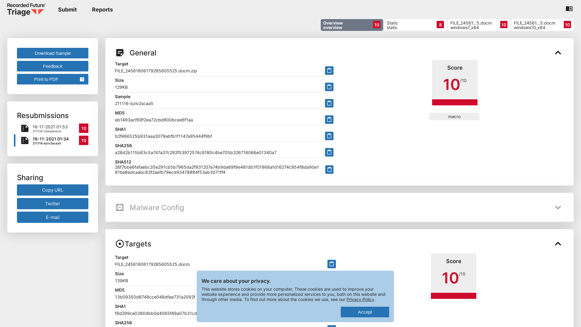 Triage | Malware sandboxing report by Hatching Triage