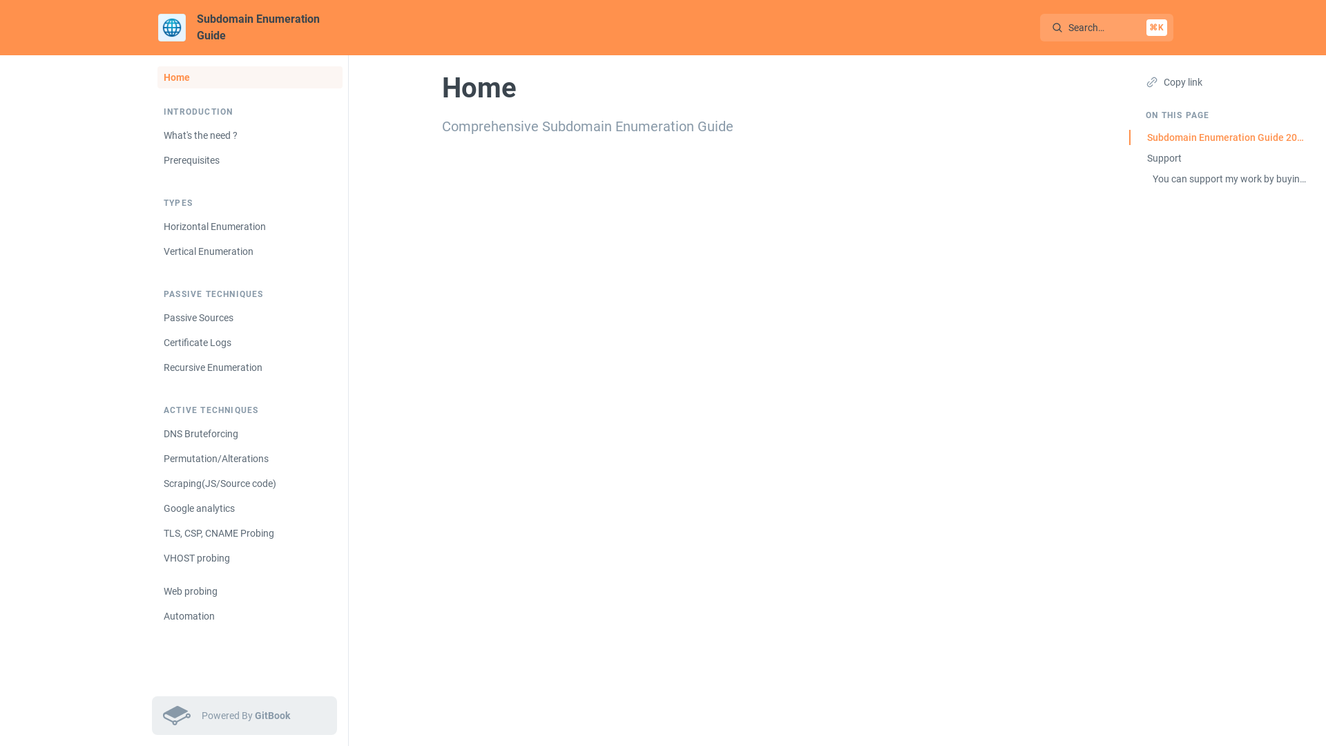 Home 🏠 - Subdomain Enumeration Guide