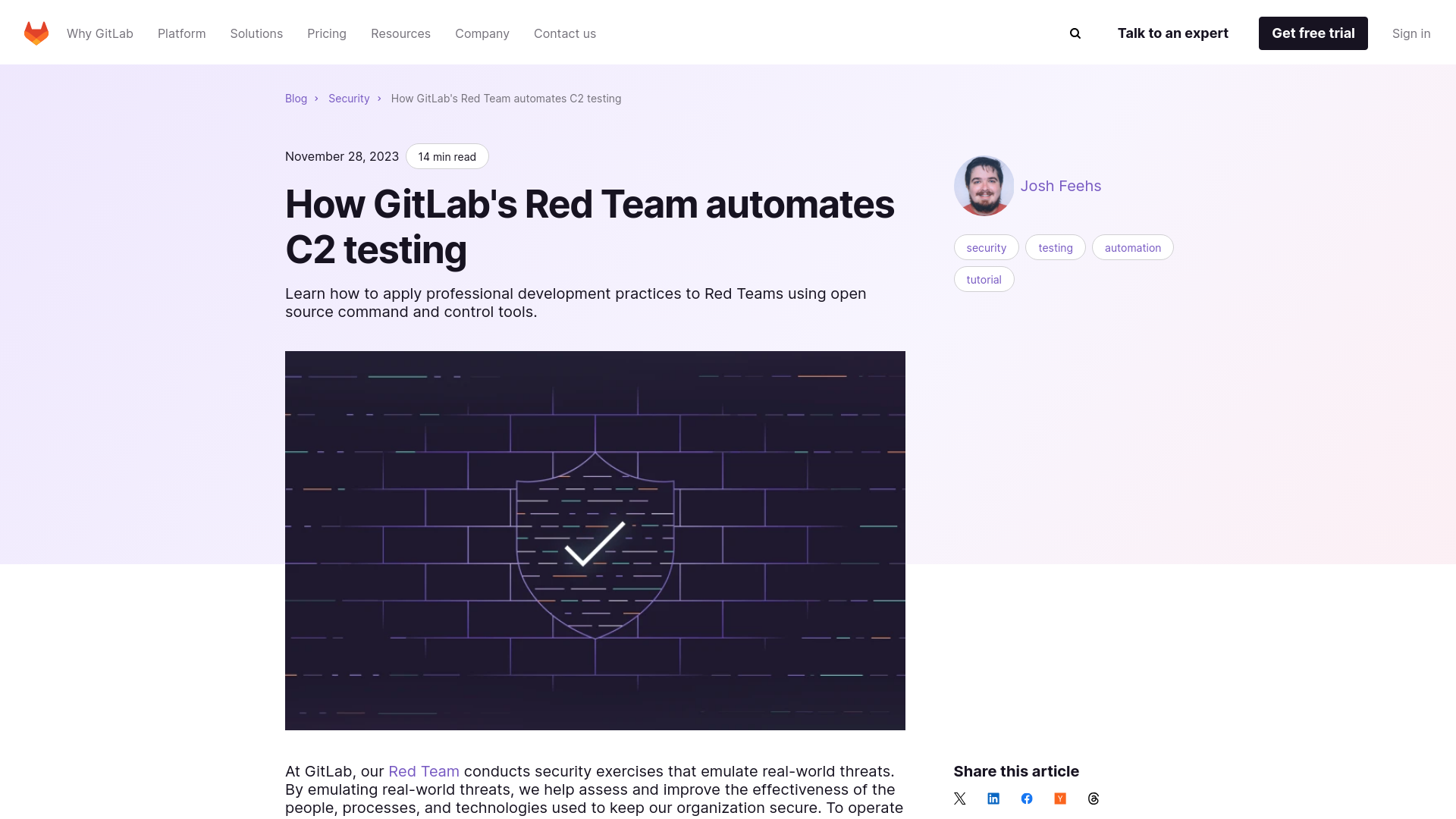 How GitLab's Red Team automates C2 testing