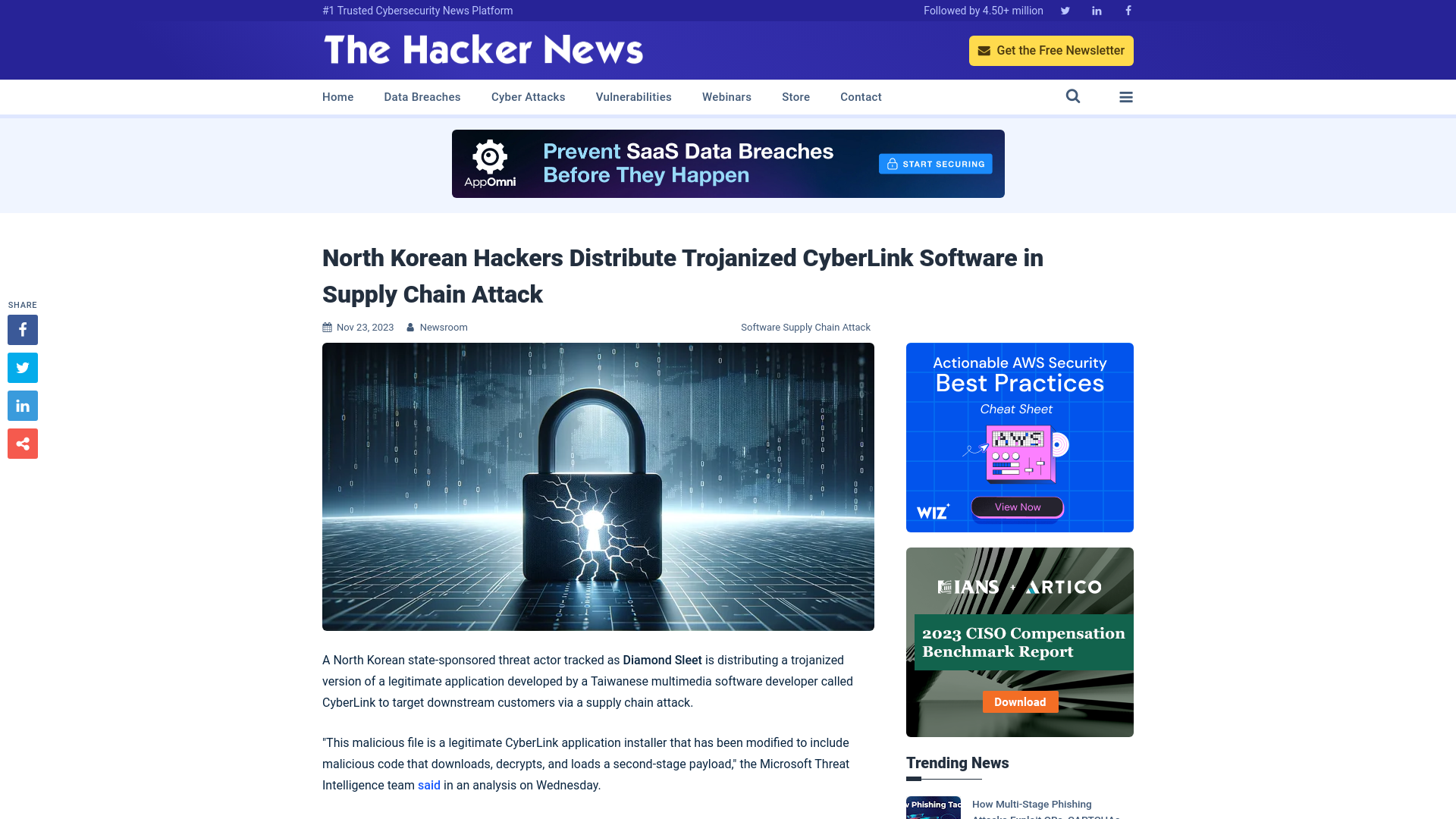 North Korean Hackers Distribute Trojanized CyberLink Software in Supply Chain Attack