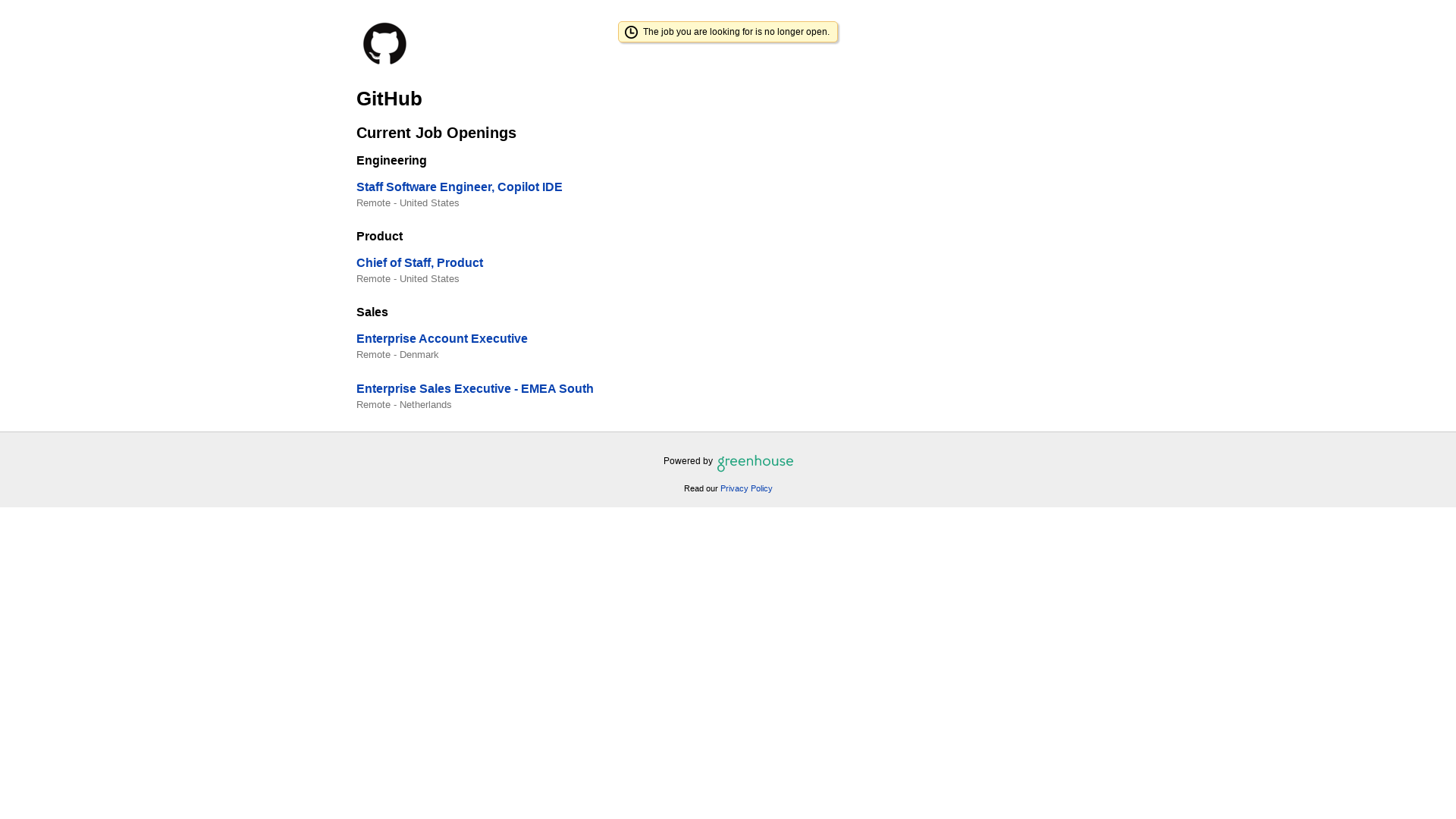 Jobs at GitHub