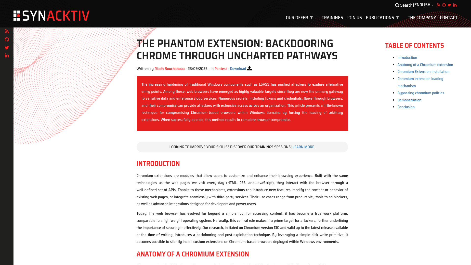 The Phantom Extension: Backdooring chrome through uncharted pathways