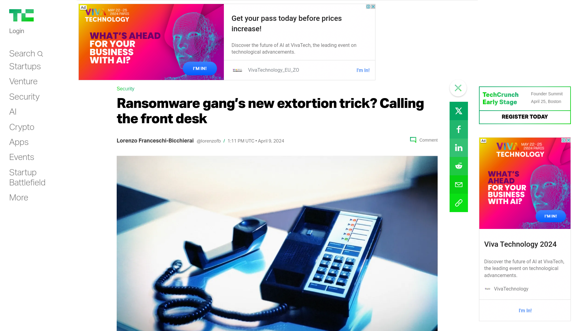 Ransomware gang’s new extortion trick? Calling the front desk | TechCrunch