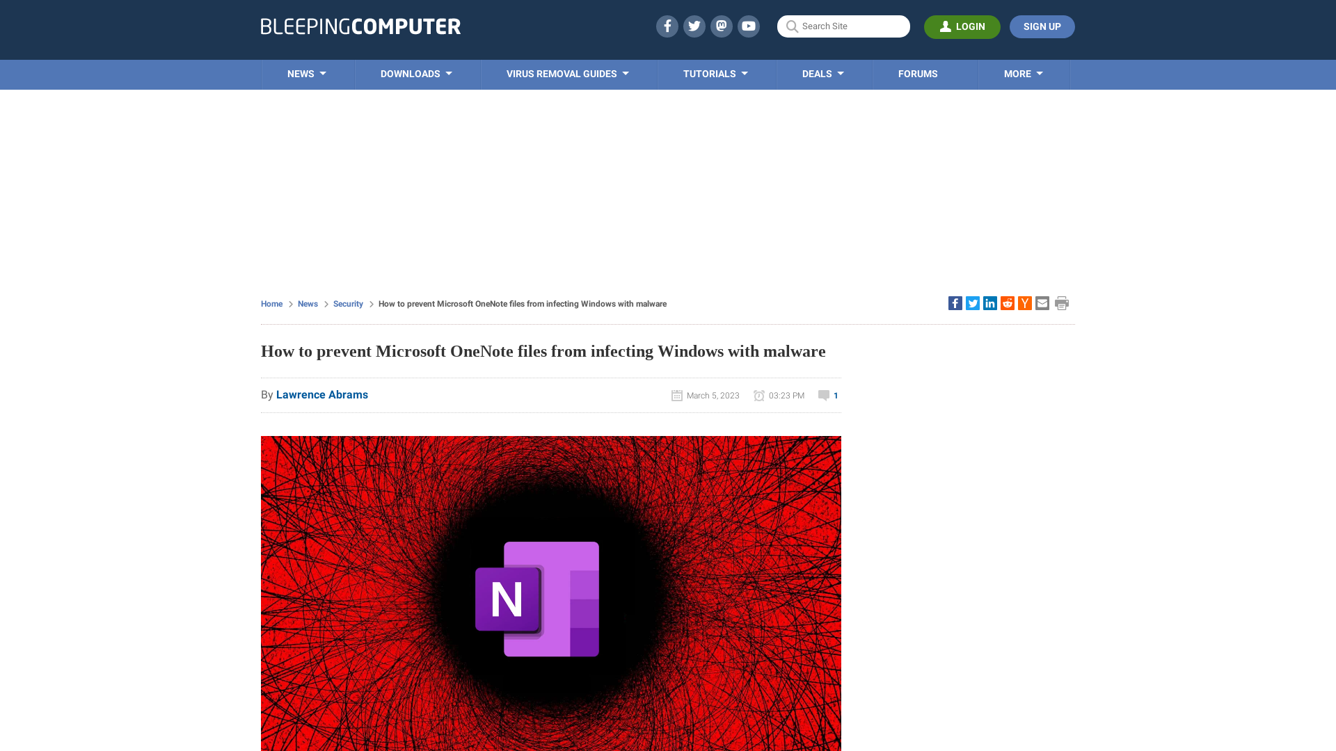 How to prevent Microsoft OneNote files from infecting Windows with malware