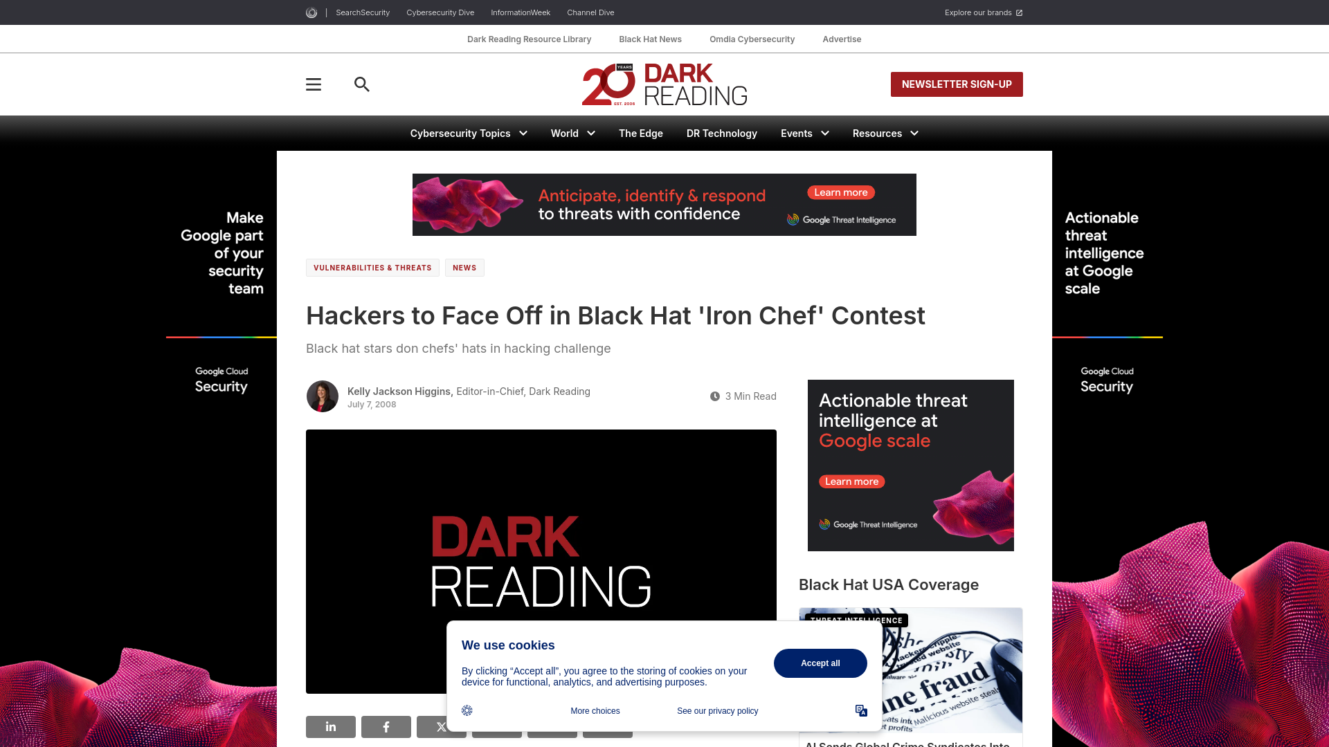 Hackers to Face Off in Black Hat 'Iron Chef' Contest