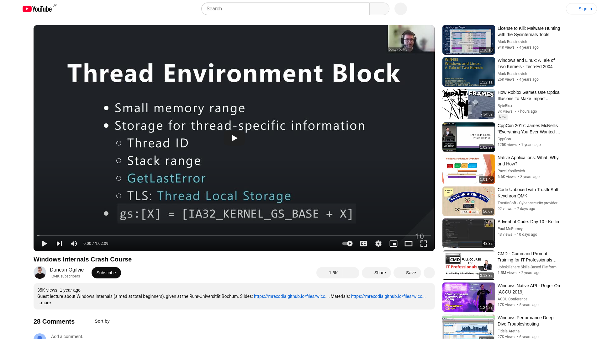 Windows Internals Crash Course - YouTube