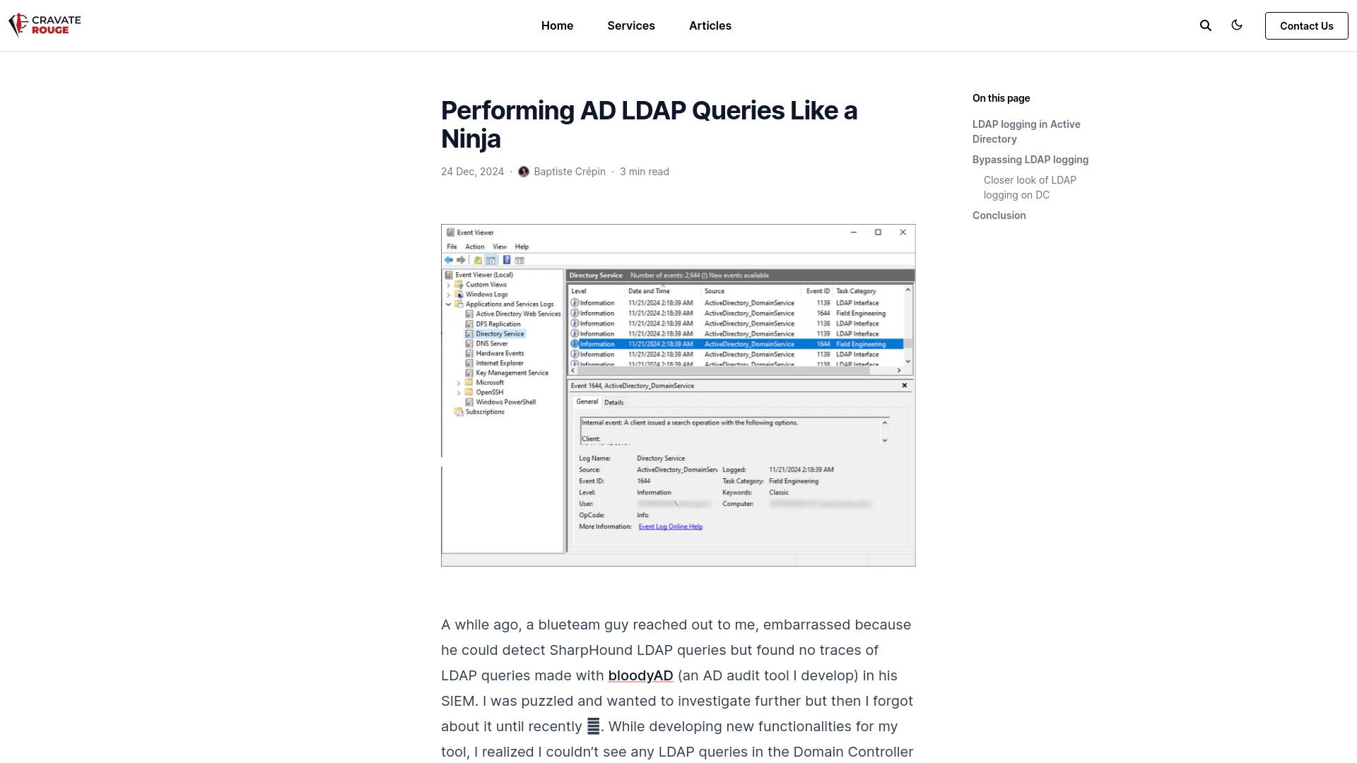 Performing AD LDAP Queries Like a Ninja | CravateRouge Ltd