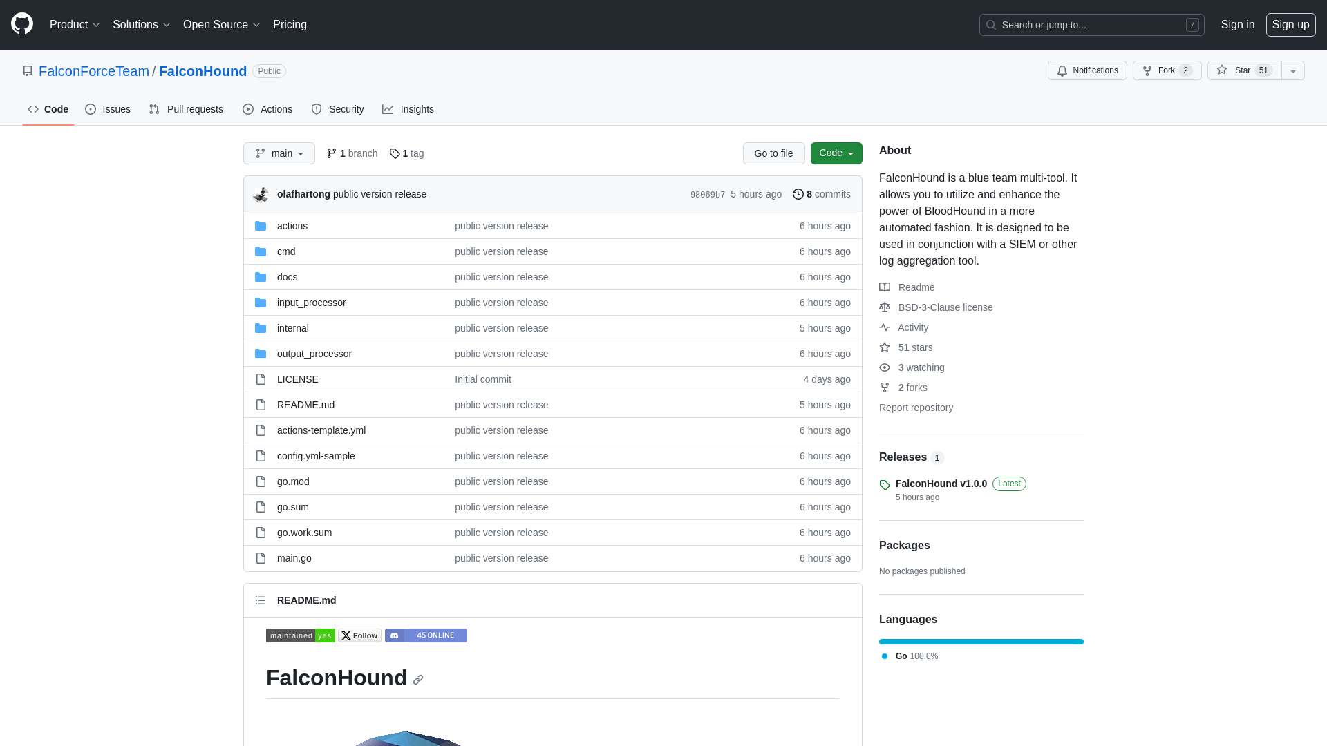 GitHub - FalconForceTeam/FalconHound: FalconHound is a blue team multi-tool. It allows you to utilize and enhance the power of BloodHound in a more automated fashion. It is designed to be used in conjunction with a SIEM or other log aggregation tool.