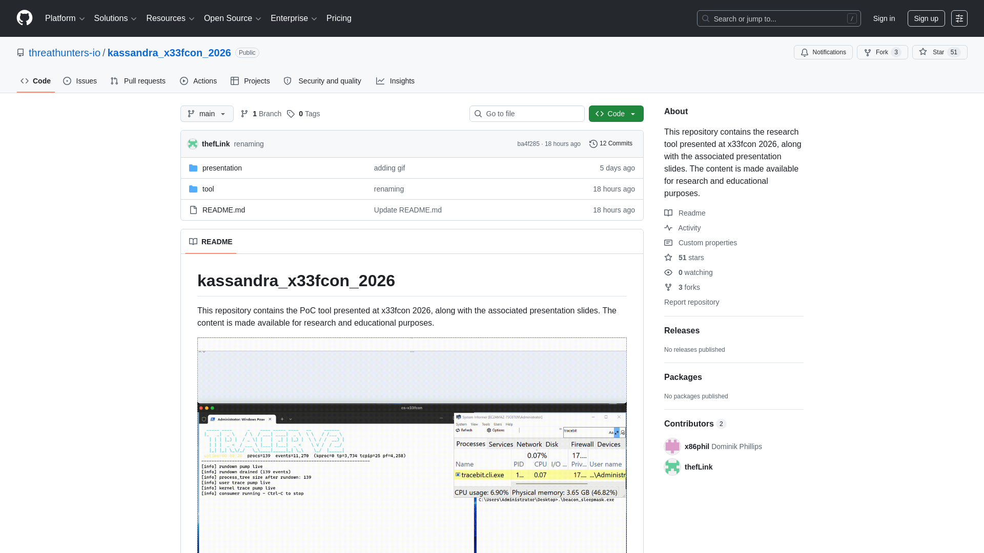GitHub - threathunters-io/kassandra_x33fcon_2026: This repository contains the research tool presented at x33fcon 2026, along with the associated presentation slides. The content is made available for research and educational purposes. · GitHub