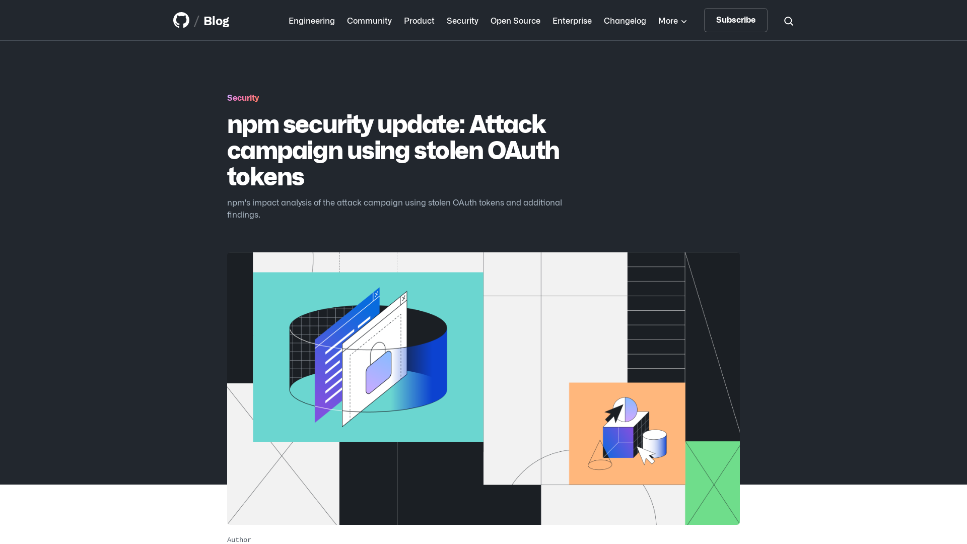 npm security update: Attack campaign using stolen OAuth tokens | The GitHub Blog