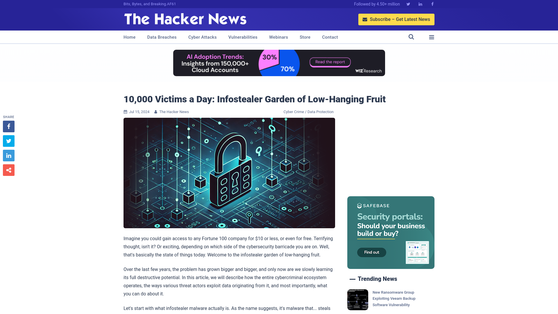 10,000 Victims a Day: Infostealer Garden of Low-Hanging Fruit