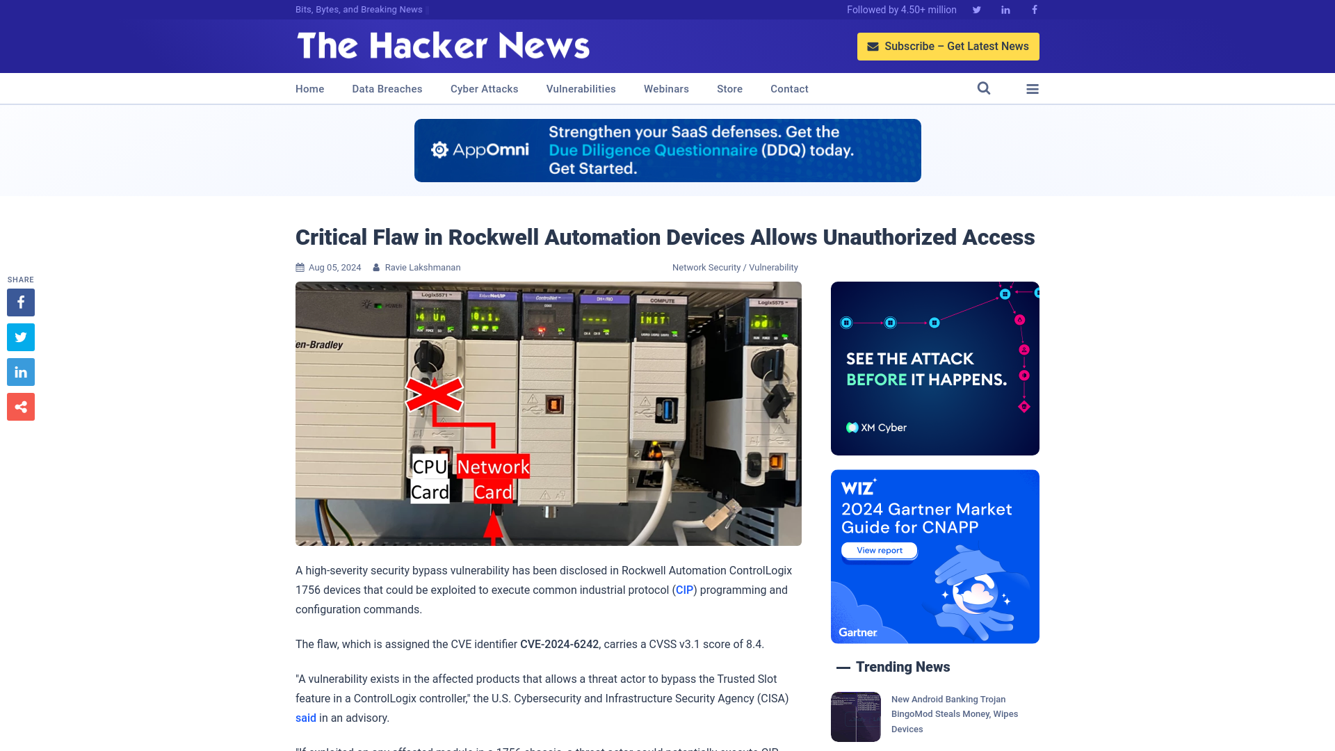 Critical Flaw in Rockwell Automation Devices Allows Unauthorized Access