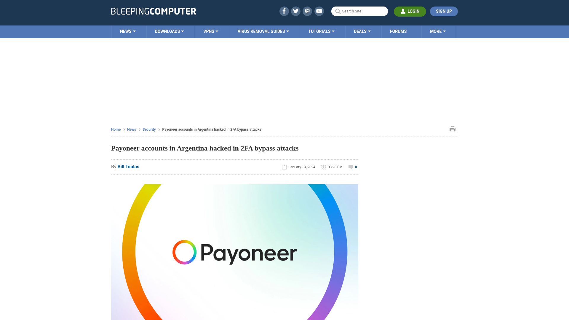 Payoneer accounts in Argentina hacked in 2FA bypass attacks