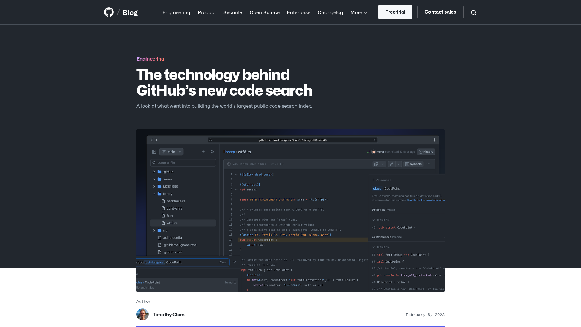 The technology behind GitHub’s new code search | The GitHub Blog