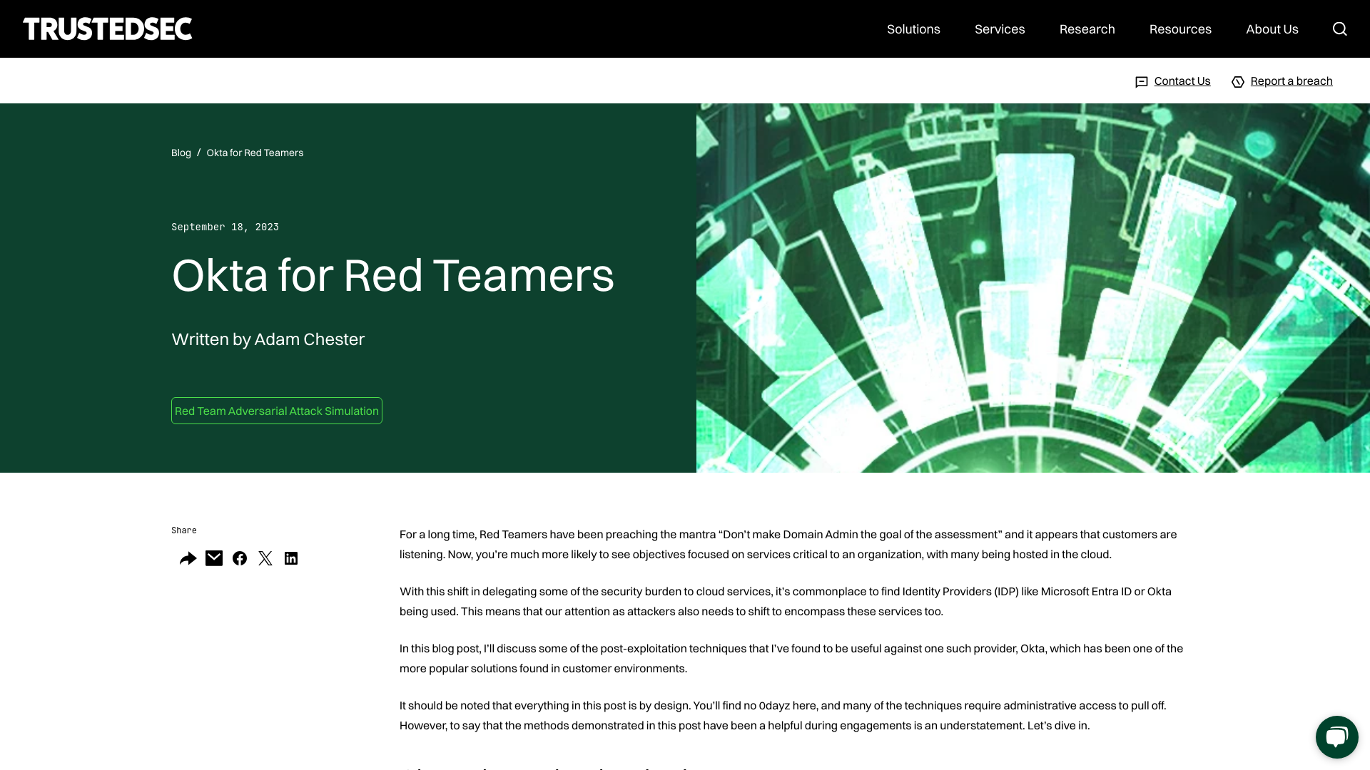 TrustedSec | Okta for Red Teamers